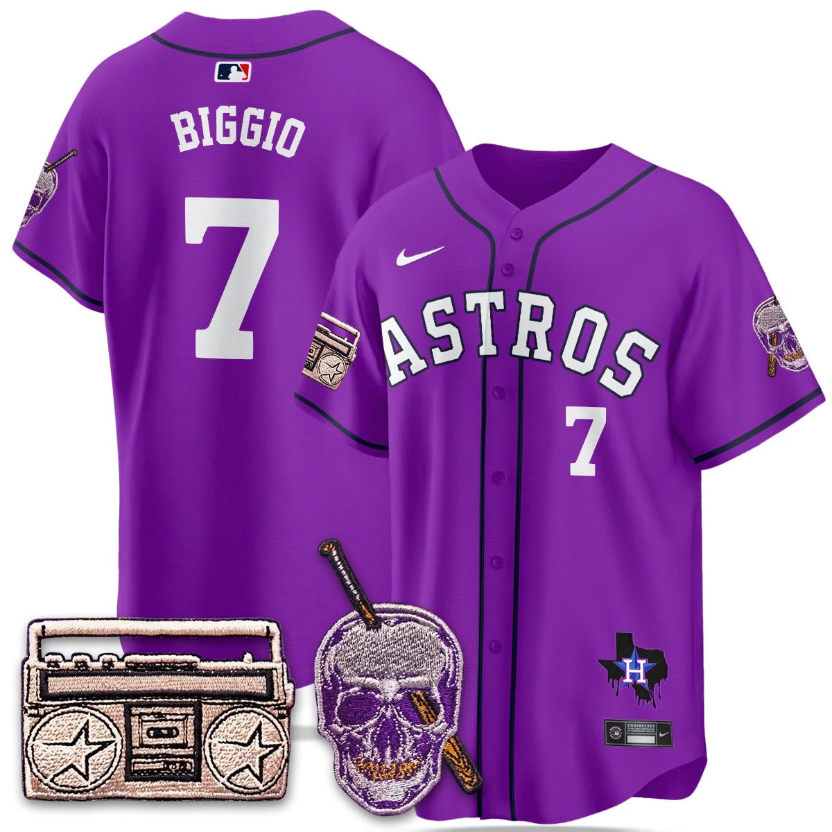 HOU DJ Screw Patch Vapor Premier Limited Jersey - All Stitched by Digigearus
