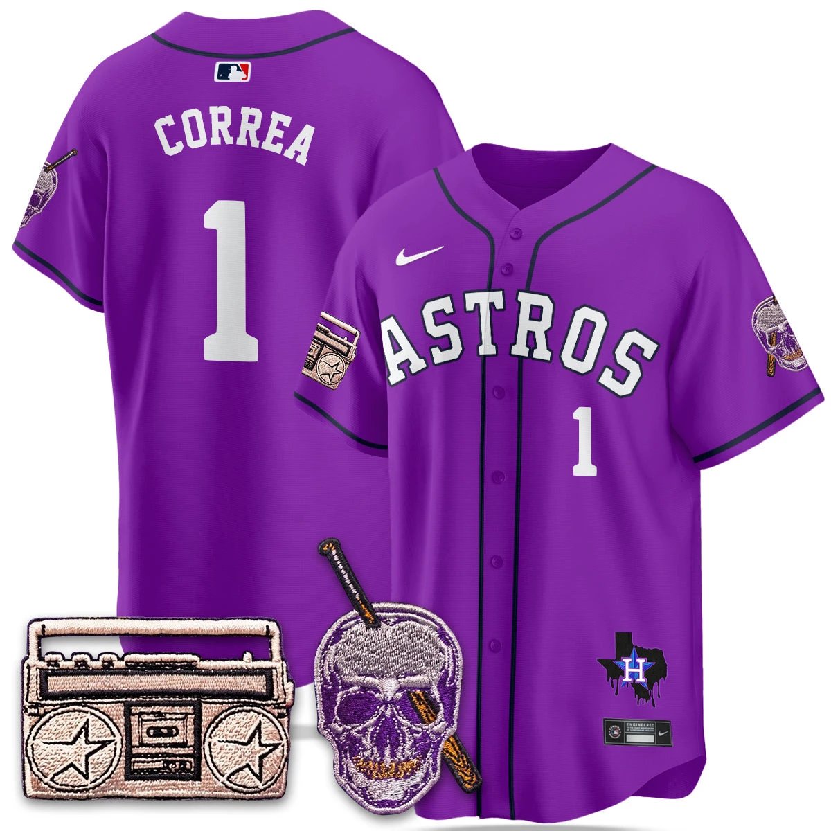 HOU DJ Screw Patch Vapor Premier Limited Jersey - All Stitched by Digigearus