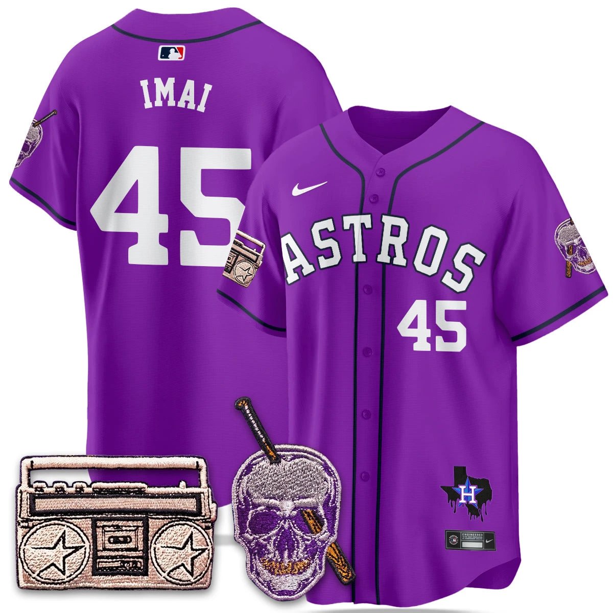 HOU DJ Screw Patch Vapor Premier Limited Jersey - All Stitched by Digigearus