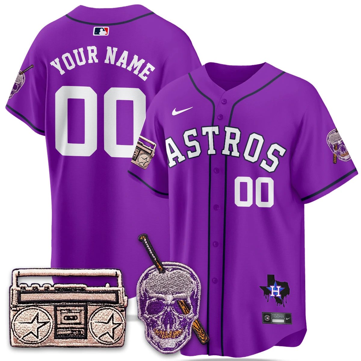 HOU DJ Screw Patch Vapor Premier Limited Jersey - All Stitched by Digigearus