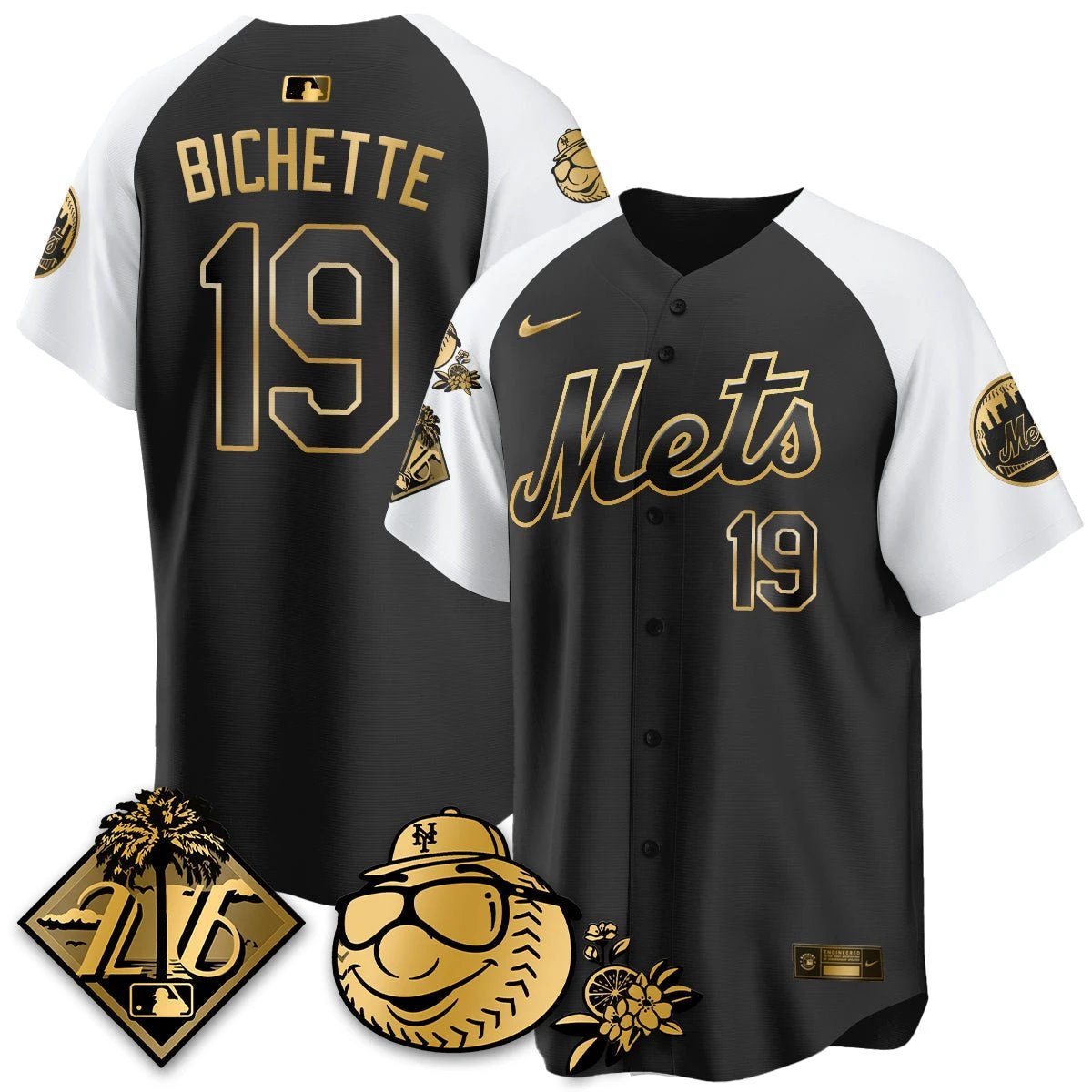NYM 2026 Spring Training Vapor Limited Gold Jersey - All Stitched by Hotgearco