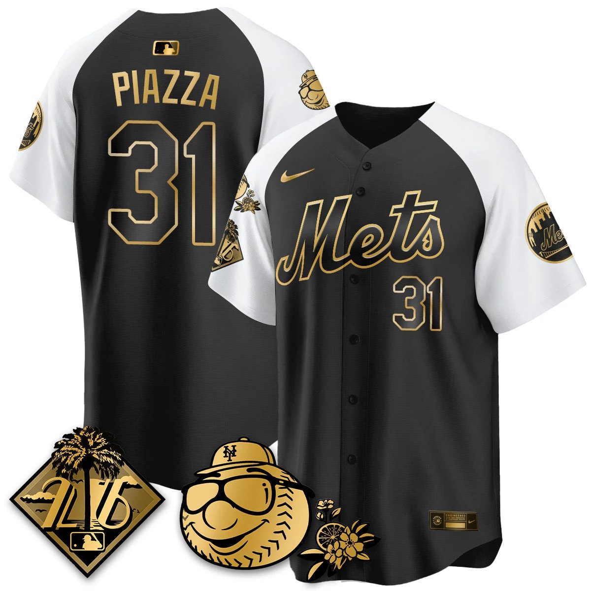 NYM 2026 Spring Training Vapor Limited Gold Jersey - All Stitched by Hotgearco