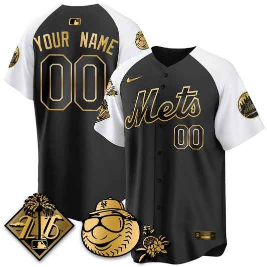 Custom NYM 2026 Spring Training Vapor Limited Gold Jersey - All Stitched by Hotgearco