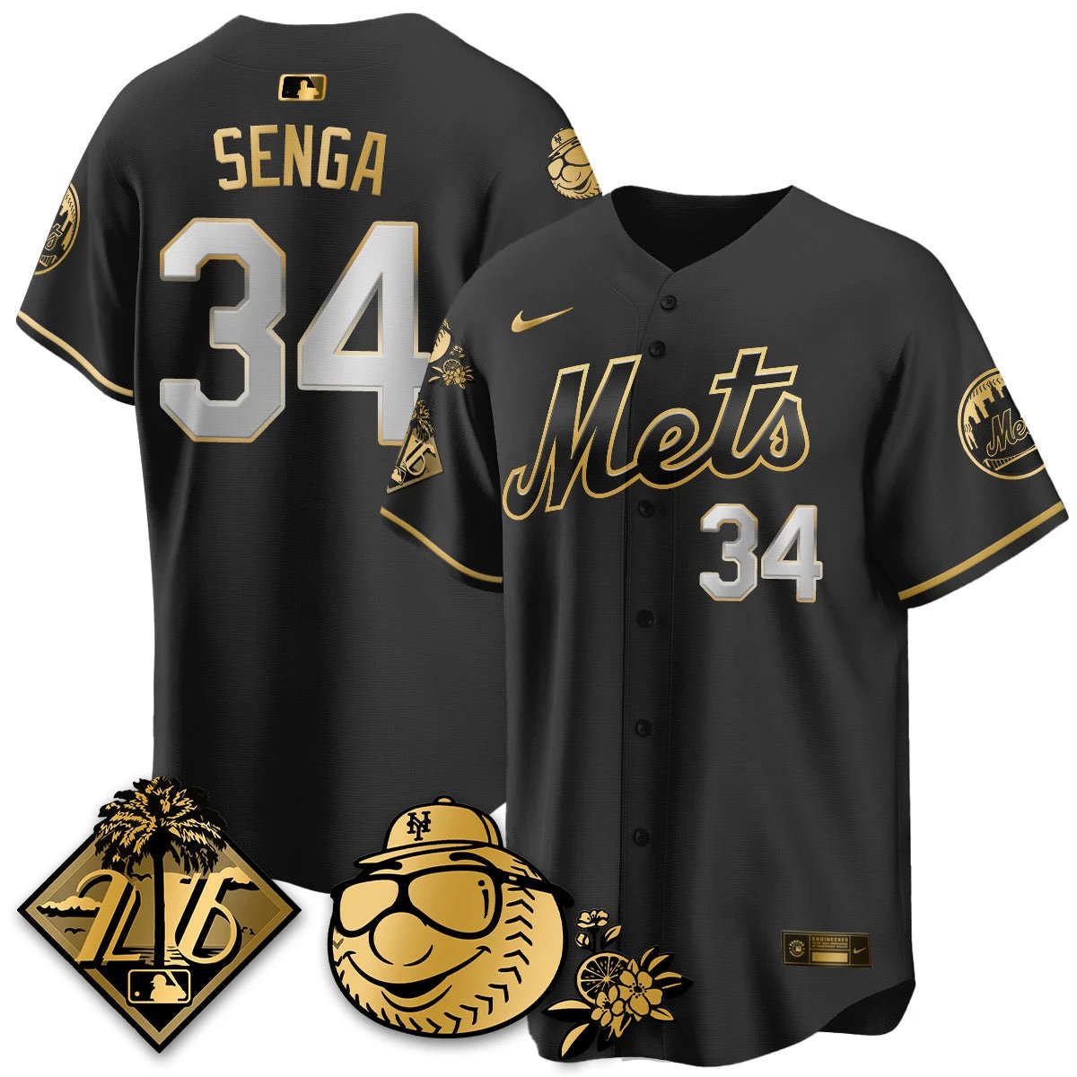 NYM 2026 Spring Training Vapor Limited Gold Jersey - All Stitched by Hotgearco