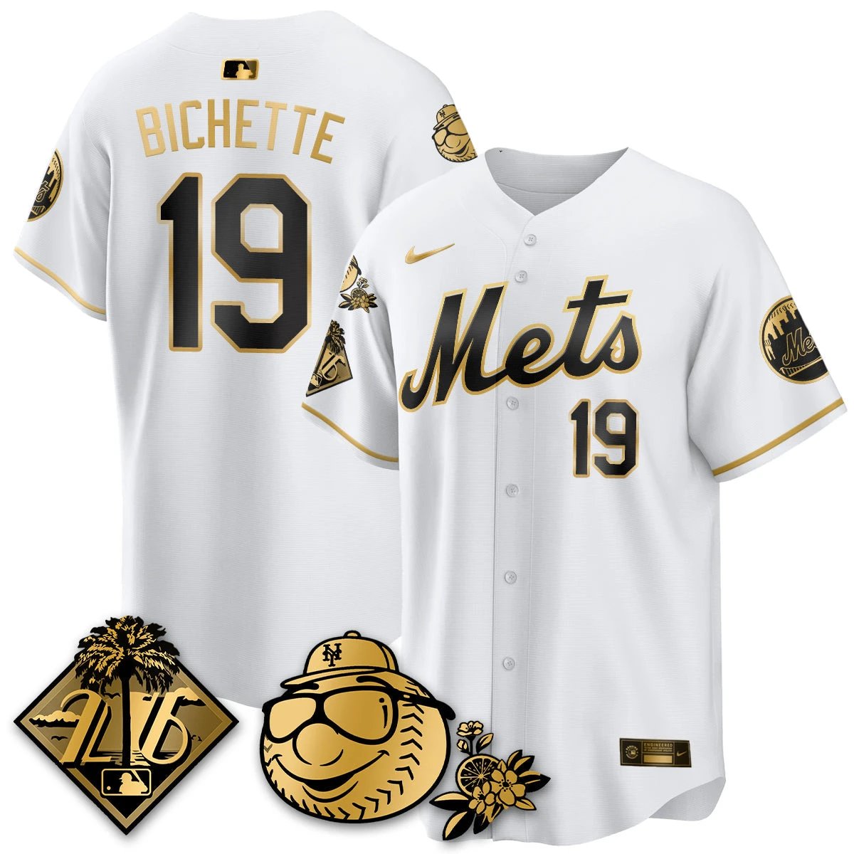 NYM 2026 Spring Training Vapor Limited Gold Jersey - All Stitched by Hotgearco