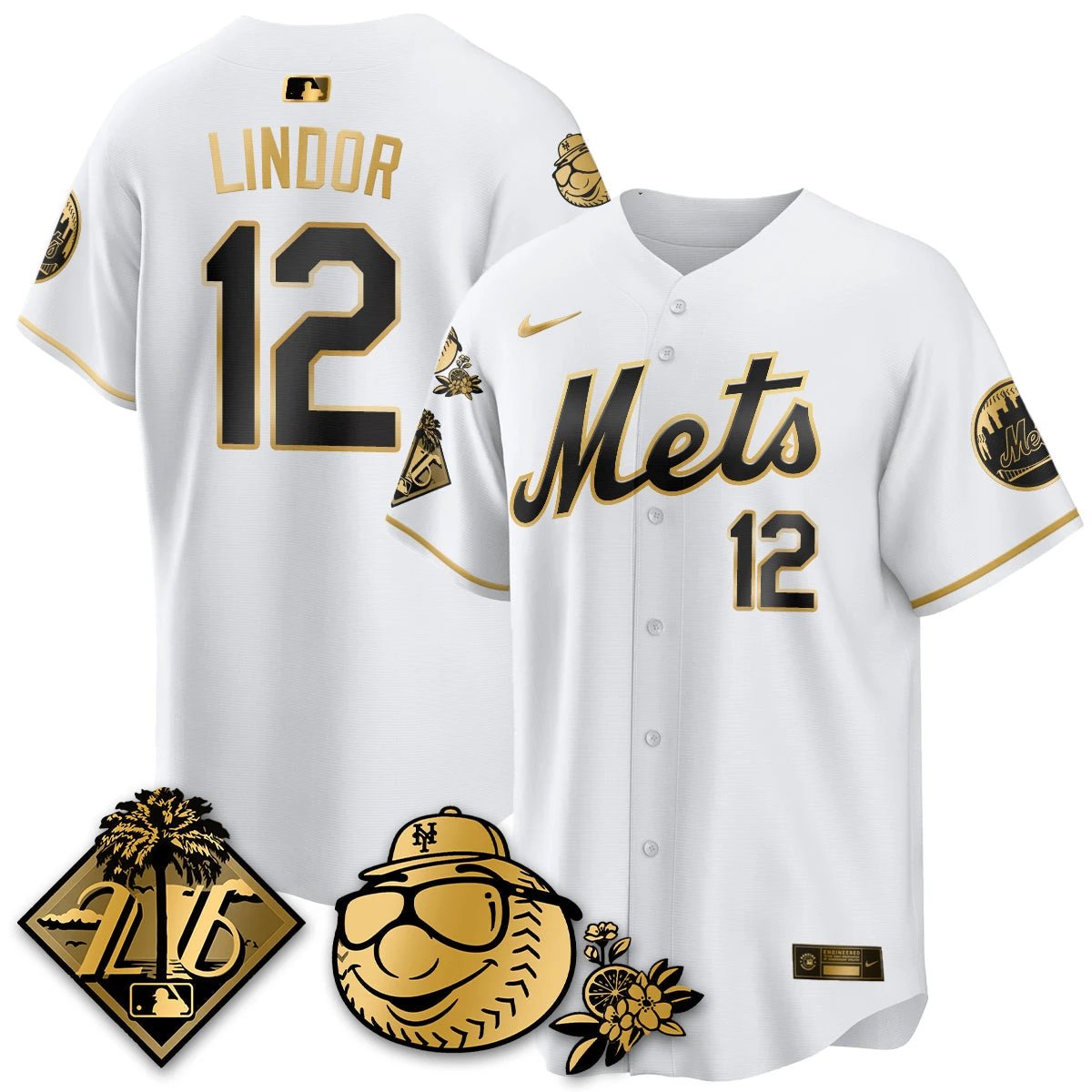 NYM 2026 Spring Training Vapor Limited Gold Jersey - All Stitched by Hotgearco