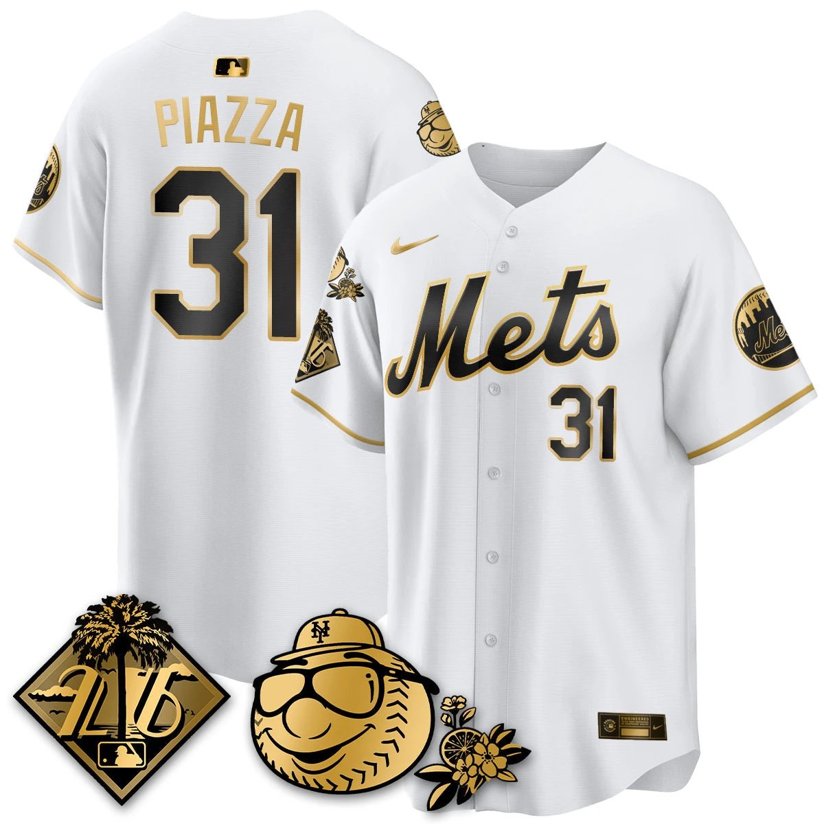 NYM 2026 Spring Training Vapor Limited Gold Jersey - All Stitched by Hotgearco