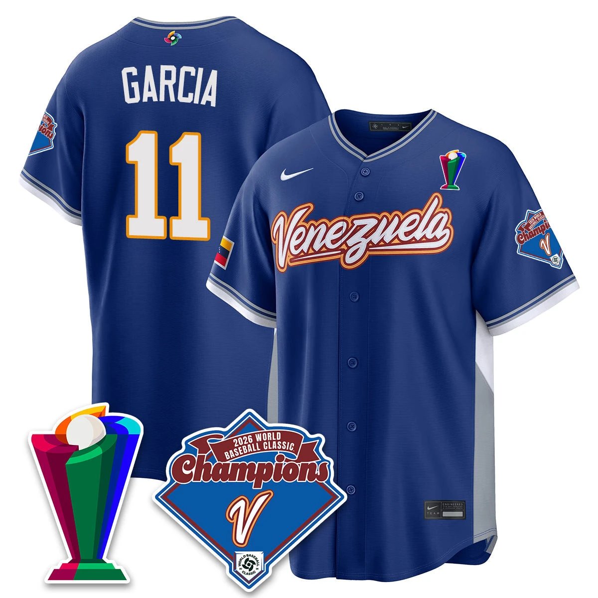 Venezuela Baseball 2026 World Baseball Classic Champions Limited Jersey - All Stitched by Team Venezuela
