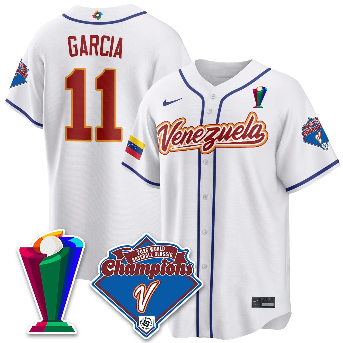 Venezuela Baseball 2026 World Baseball Classic Champions Limited Jersey - All Stitched by Team Venezuela