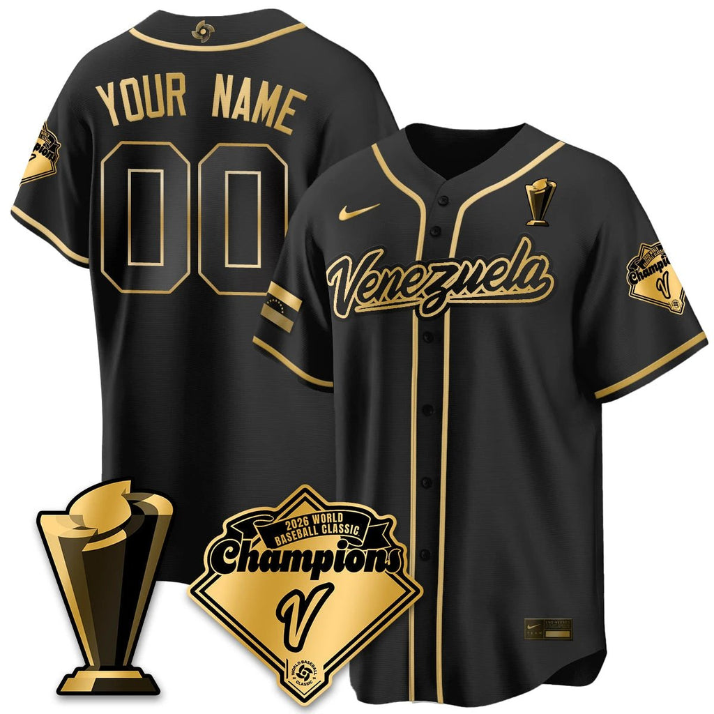 Venezuela Baseball 2026 World Baseball Classic Champions Limited Jersey - All Stitched by Team Venezuela