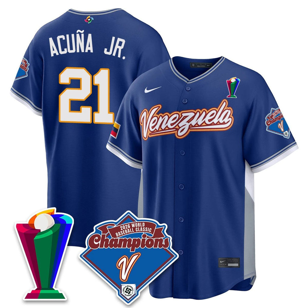 Venezuela Baseball 2026 World Baseball Classic Champions Limited Jersey - All Stitched by Team Venezuela