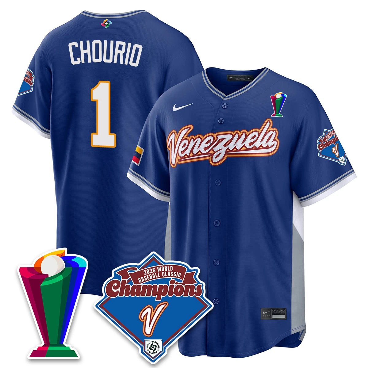Venezuela Baseball 2026 World Baseball Classic Champions Limited Jersey - All Stitched by Team Venezuela