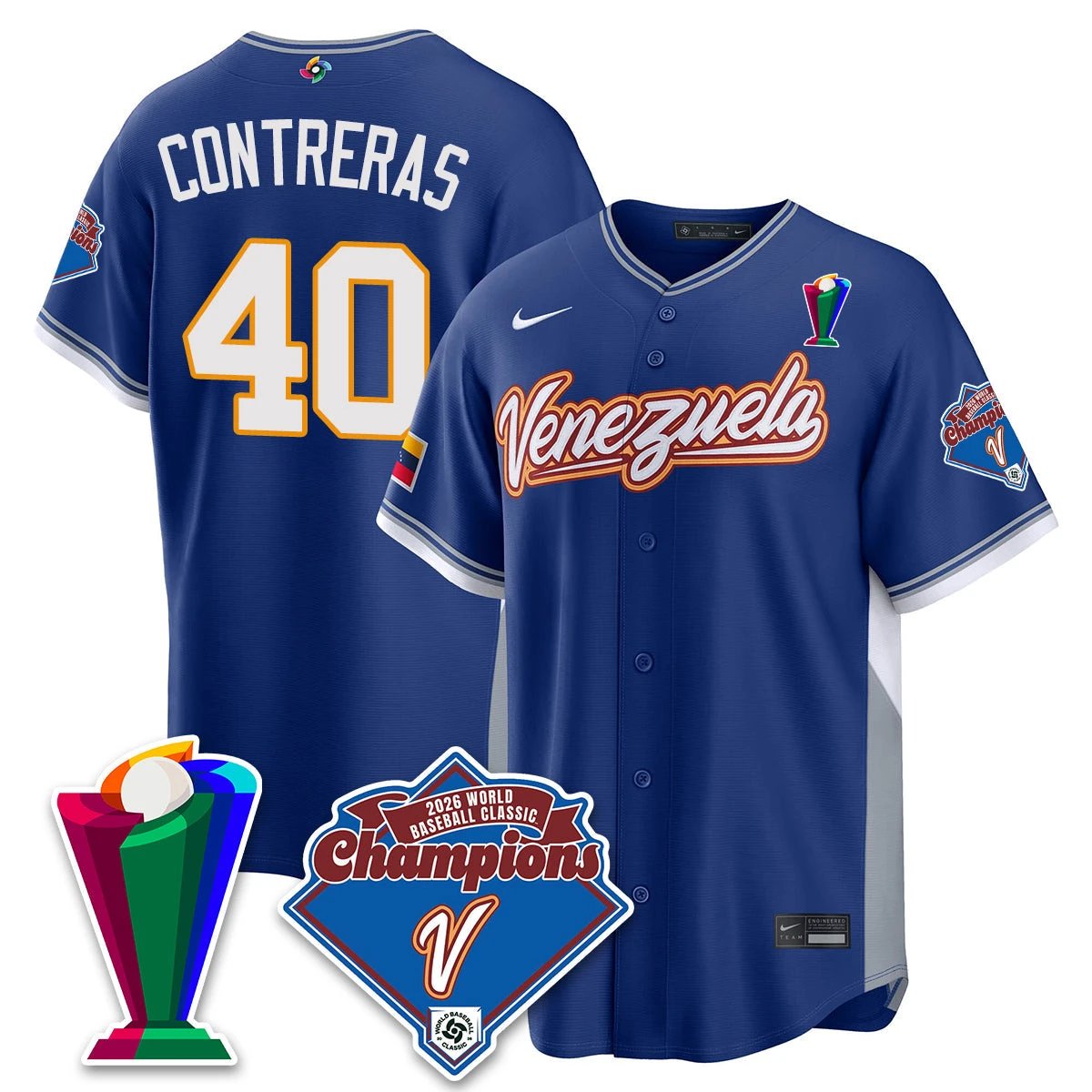 Venezuela Baseball 2026 World Baseball Classic Champions Limited Jersey - All Stitched by Team Venezuela