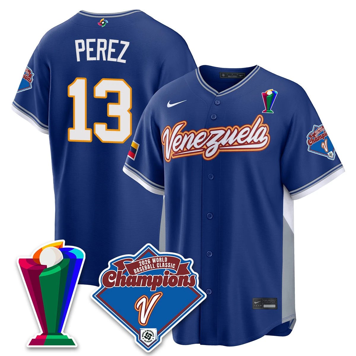 Venezuela Baseball 2026 World Baseball Classic Champions Limited Jersey - All Stitched by Team Venezuela