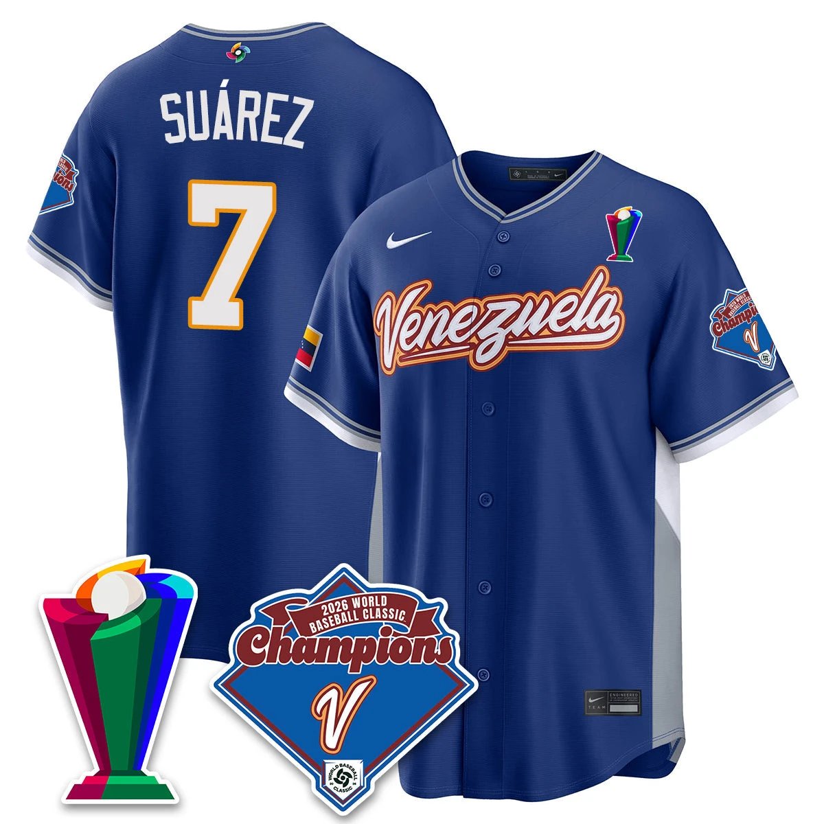 Venezuela Baseball 2026 World Baseball Classic Champions Limited Jersey - All Stitched by Team Venezuela