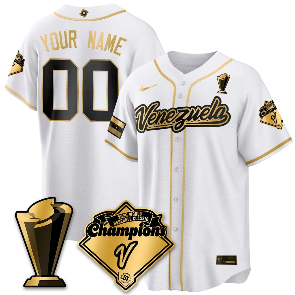Venezuela Baseball 2026 World Baseball Classic Champions Limited Jersey - All Stitched by Team Venezuela