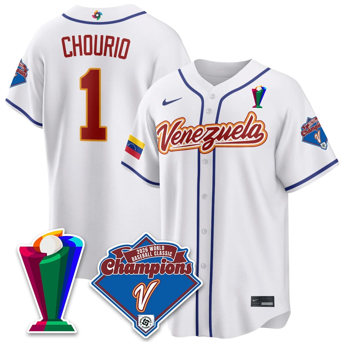 Venezuela Baseball 2026 World Baseball Classic Champions Limited Jersey - All Stitched by Team Venezuela