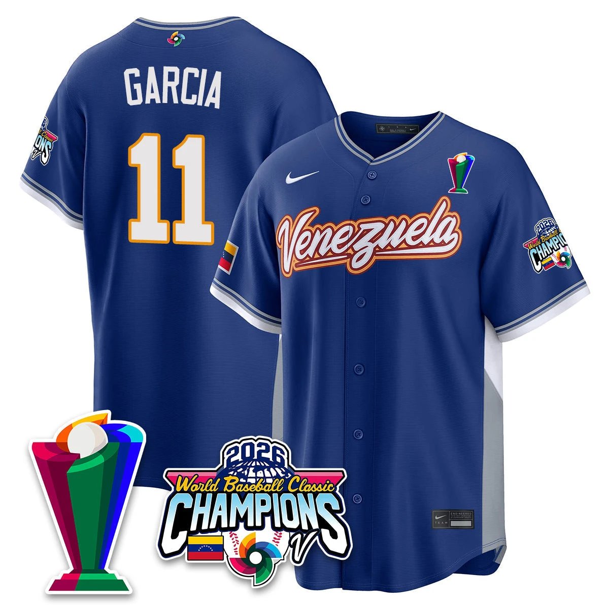 Venezuela Baseball 2026 World Baseball Classic Champions Limited Jersey V2 - All Stitched by Team Venezuela