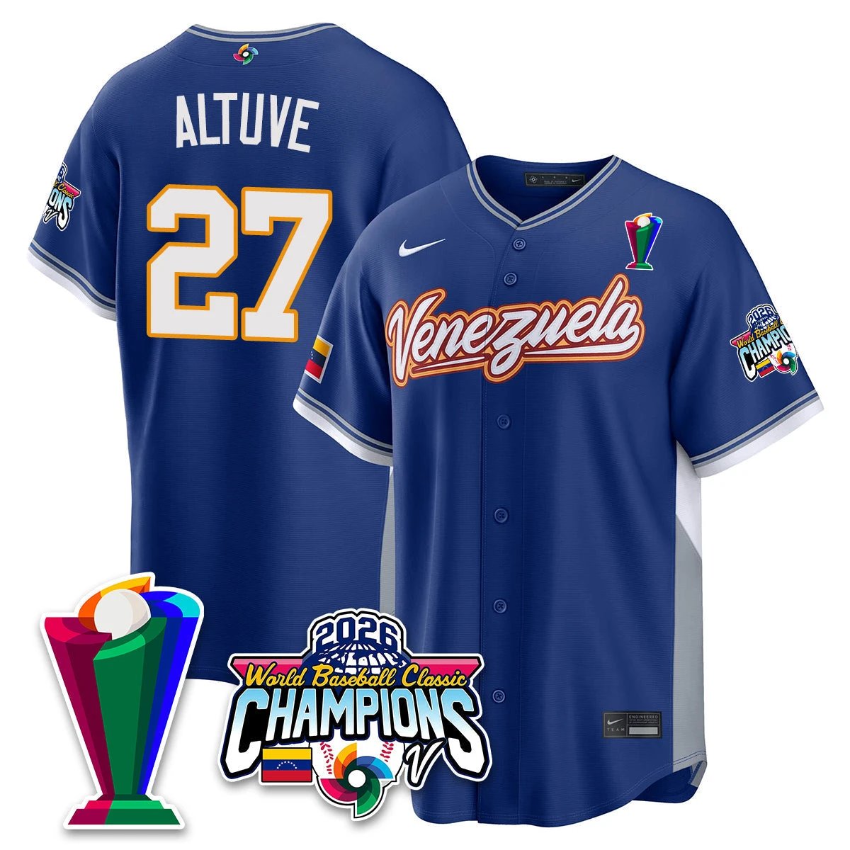 Venezuela Baseball 2026 World Baseball Classic Champions Limited Jersey V2 - All Stitched by Team Venezuela