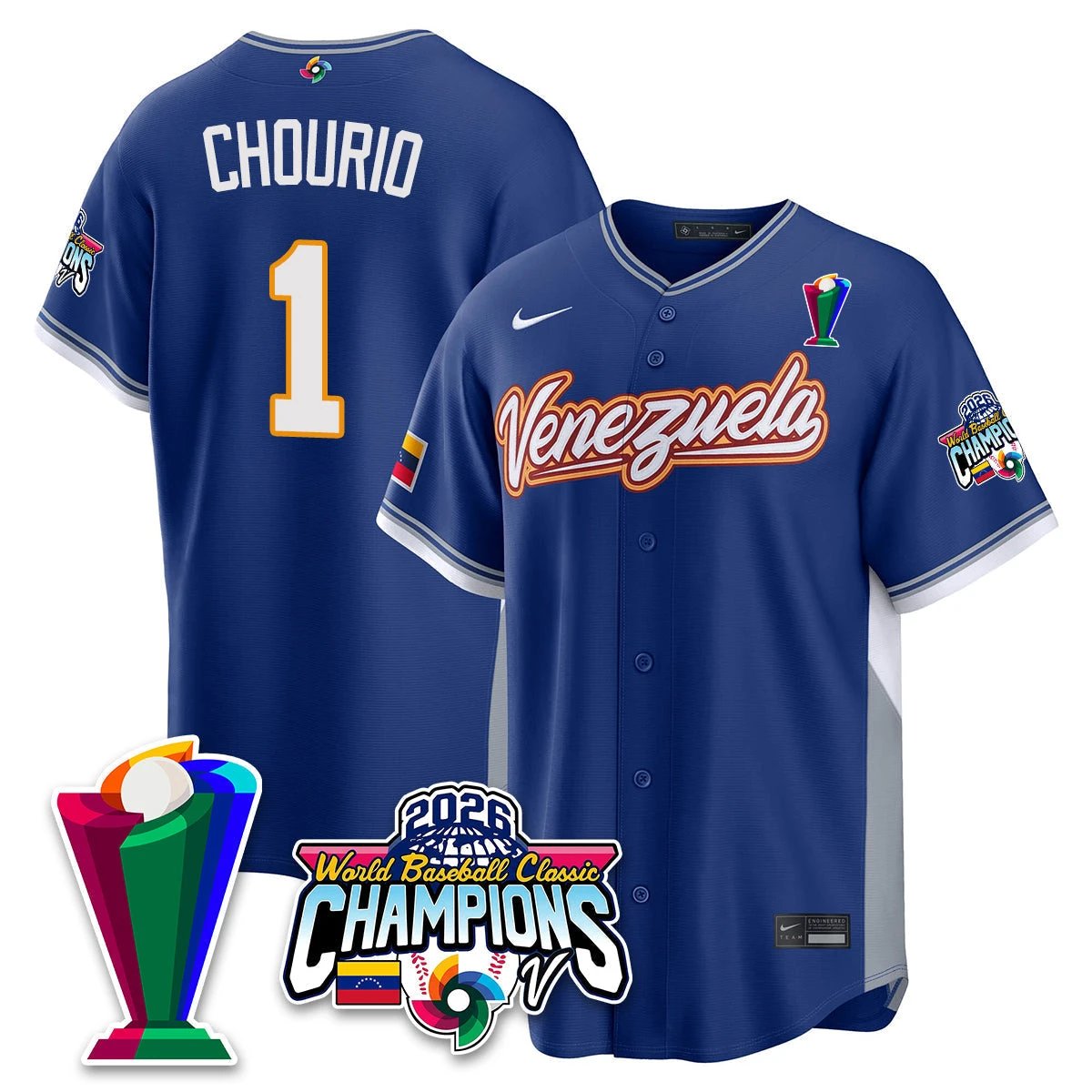 Venezuela Baseball 2026 World Baseball Classic Champions Limited Jersey V2 - All Stitched by Team Venezuela