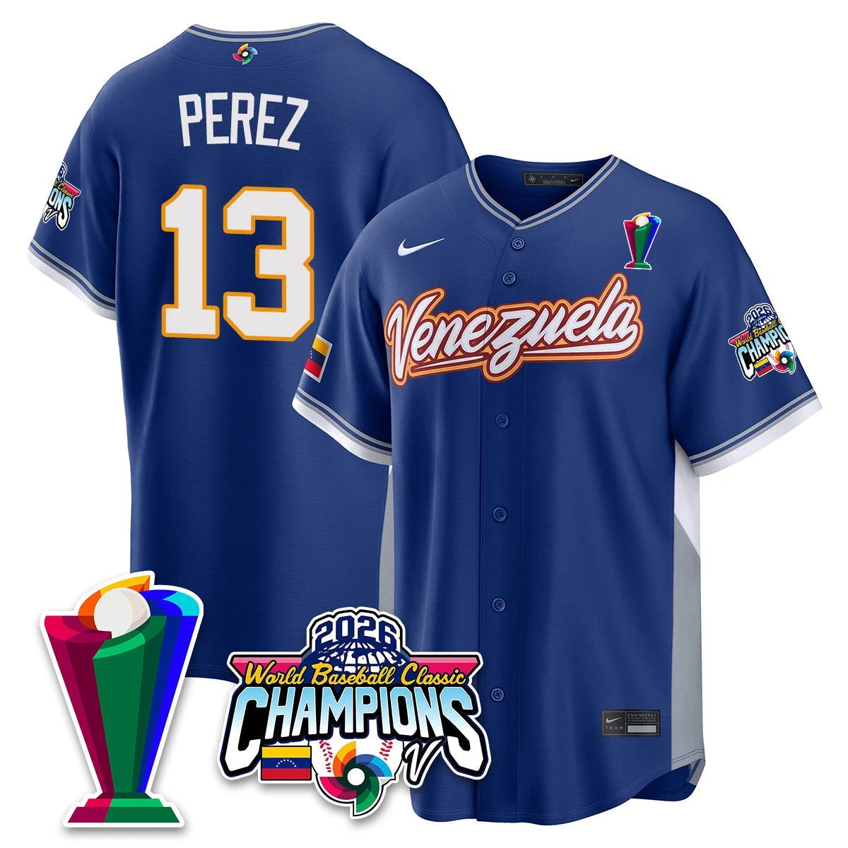 Venezuela Baseball 2026 World Baseball Classic Champions Limited Jersey V2 - All Stitched by Team Venezuela