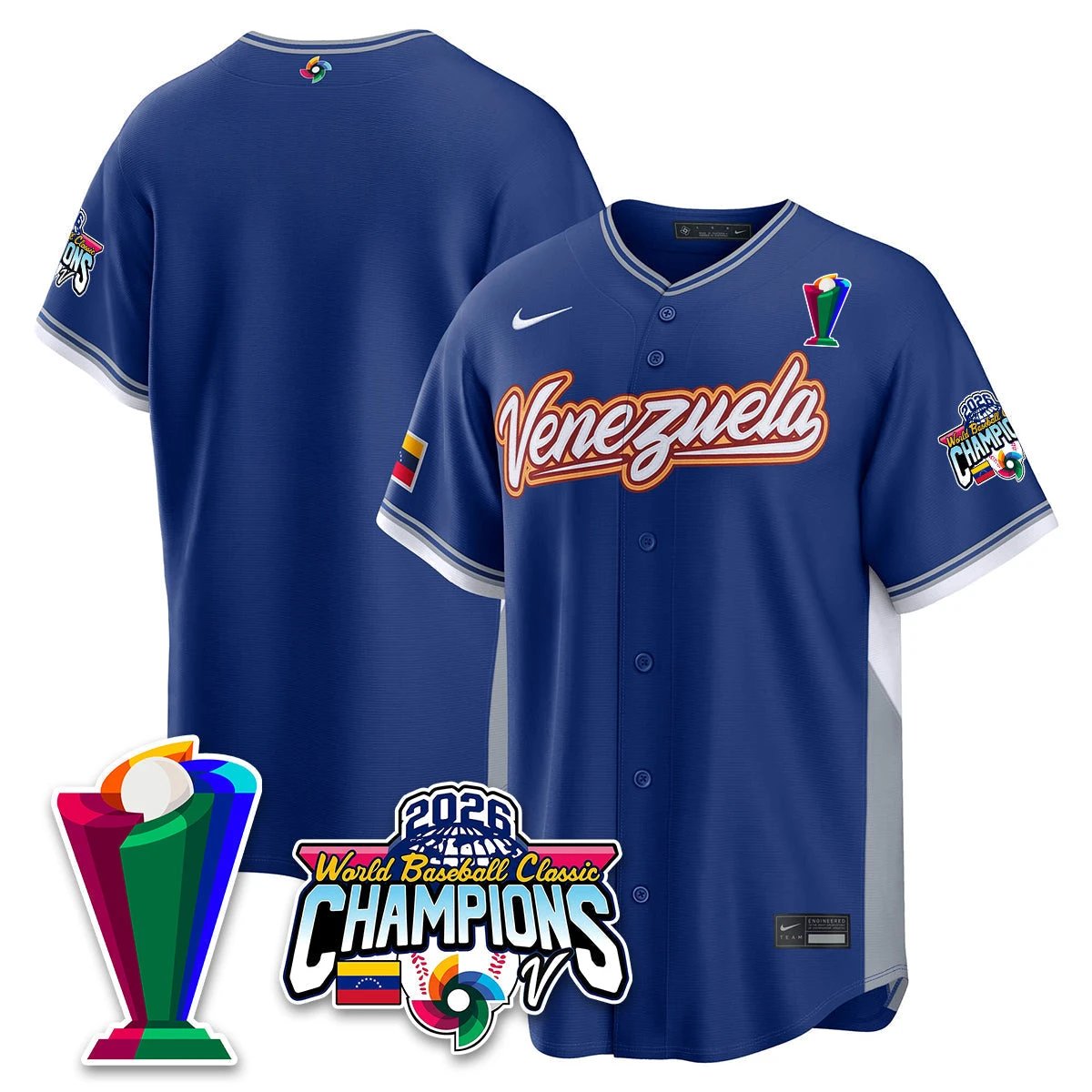 Venezuela Baseball 2026 World Baseball Classic Champions Limited Jersey V2 - All Stitched by Team Venezuela