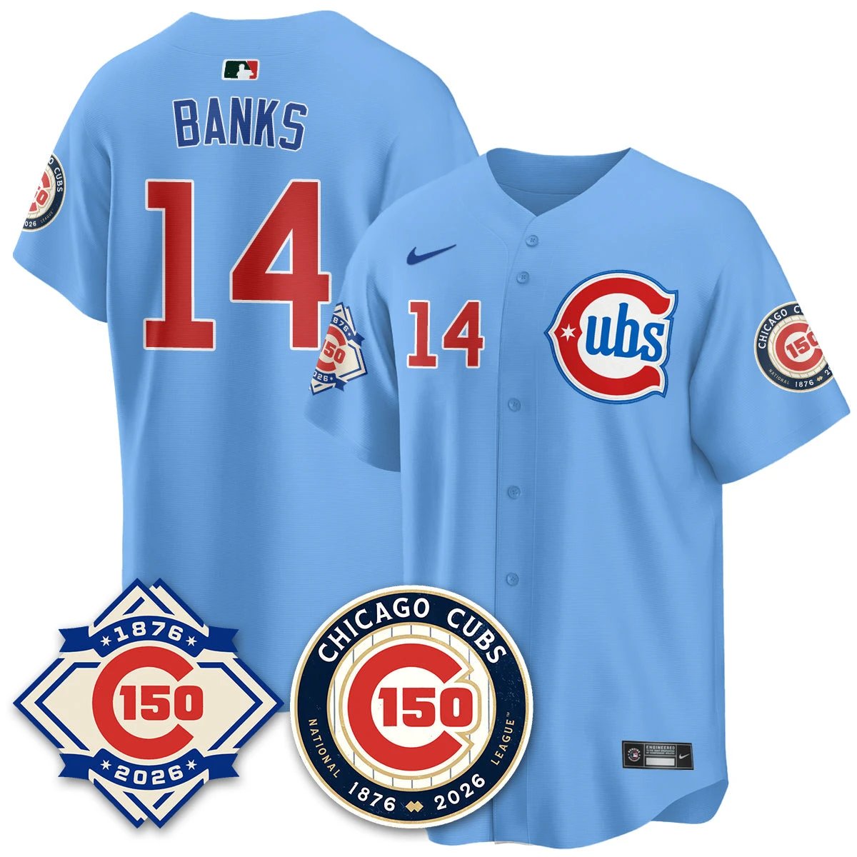 CHC Vapor Limited Gold Jersey - 150th Anniversary - All Stitched by Chicago Cubs