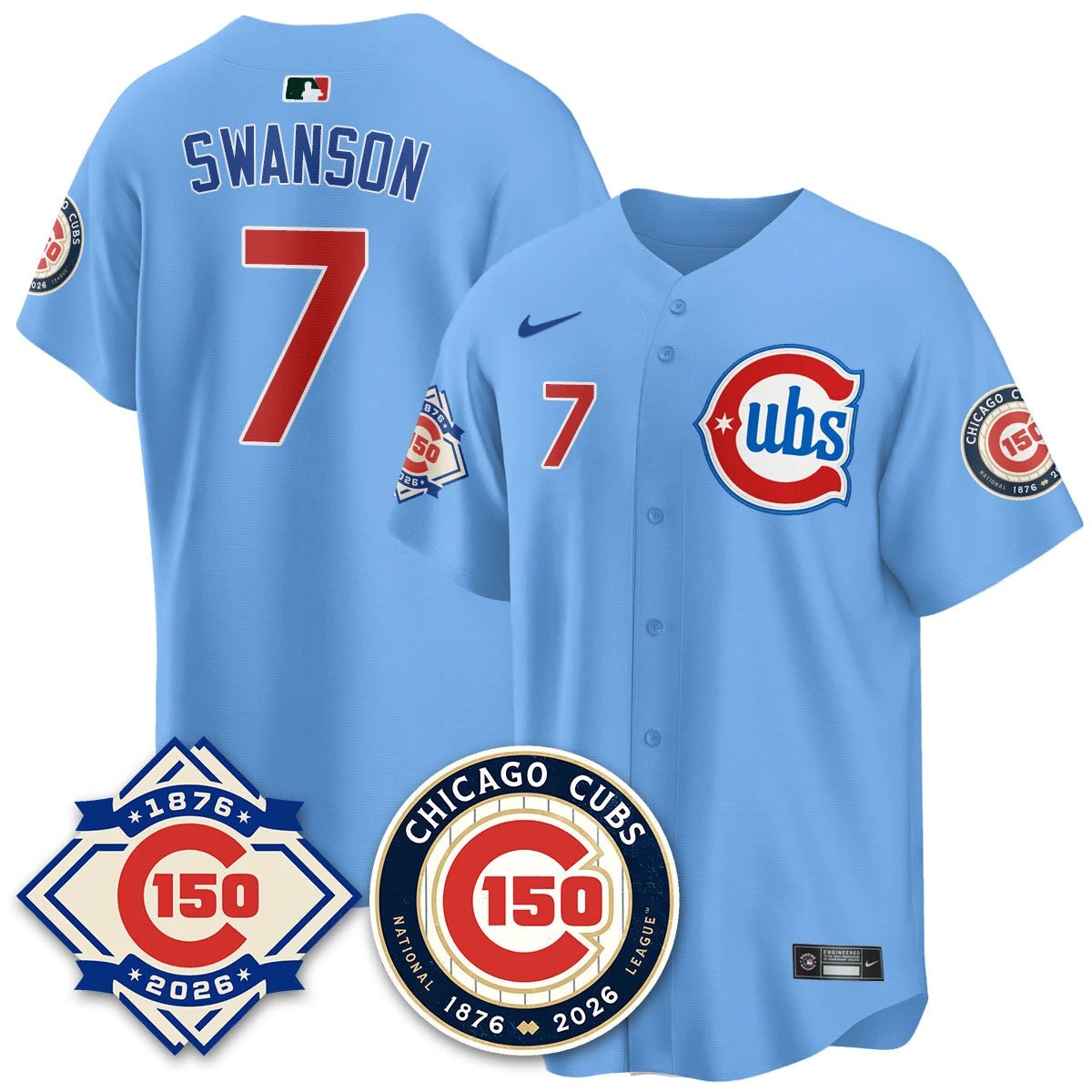CHC Vapor Limited Gold Jersey - 150th Anniversary - All Stitched by Chicago Cubs