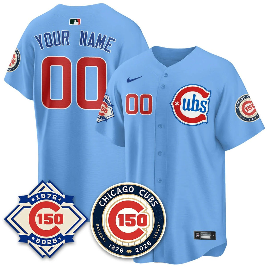 CHC Vapor Limited Gold Jersey - 150th Anniversary - All Stitched by Chicago Cubs