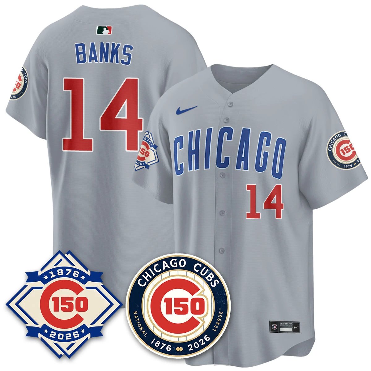 CHC Vapor Limited Gold Jersey - 150th Anniversary - All Stitched by Chicago Cubs