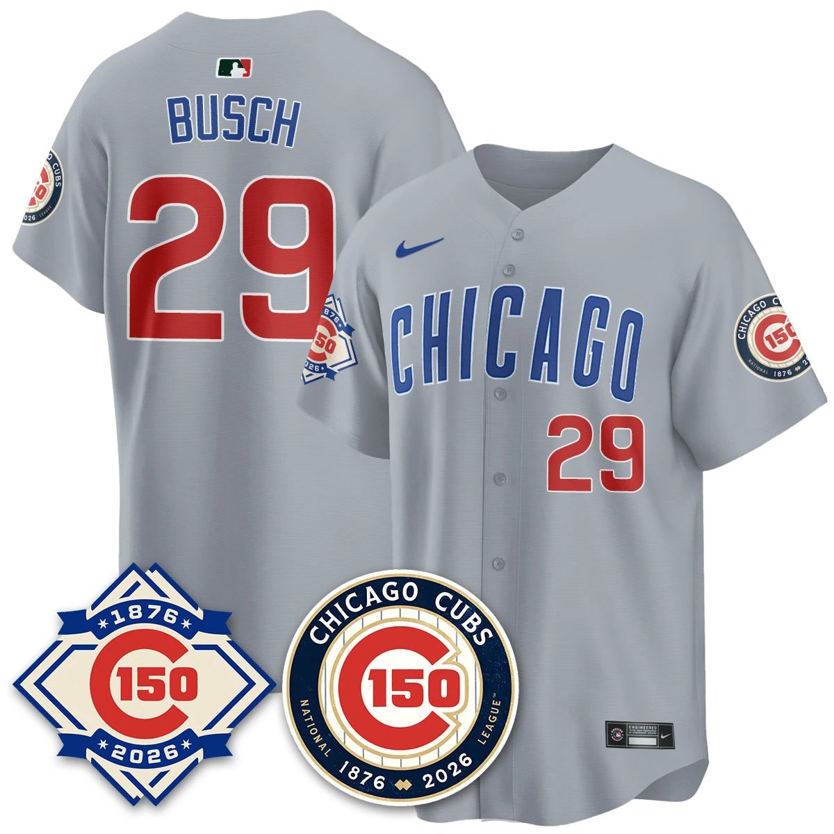 CHC Vapor Limited Gold Jersey - 150th Anniversary - All Stitched by Chicago Cubs