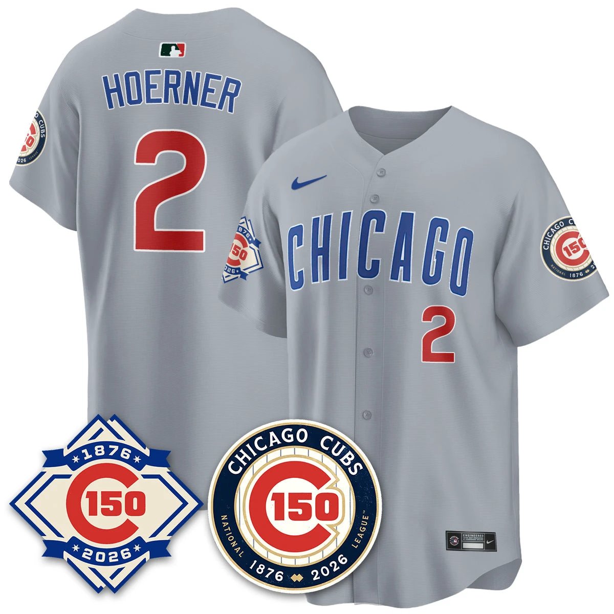 CHC Vapor Limited Gold Jersey - 150th Anniversary - All Stitched by Chicago Cubs