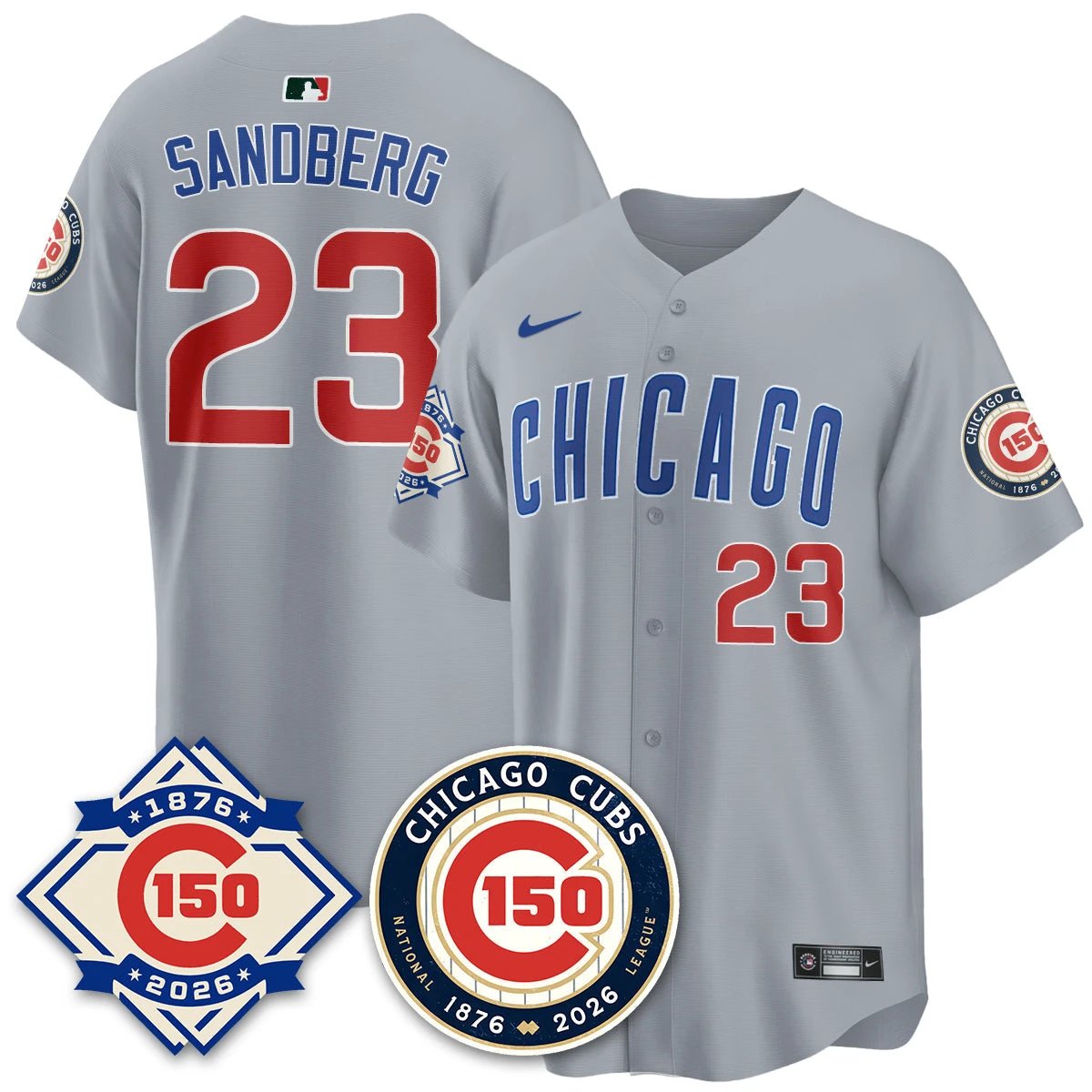 CHC Vapor Limited Gold Jersey - 150th Anniversary - All Stitched by Chicago Cubs