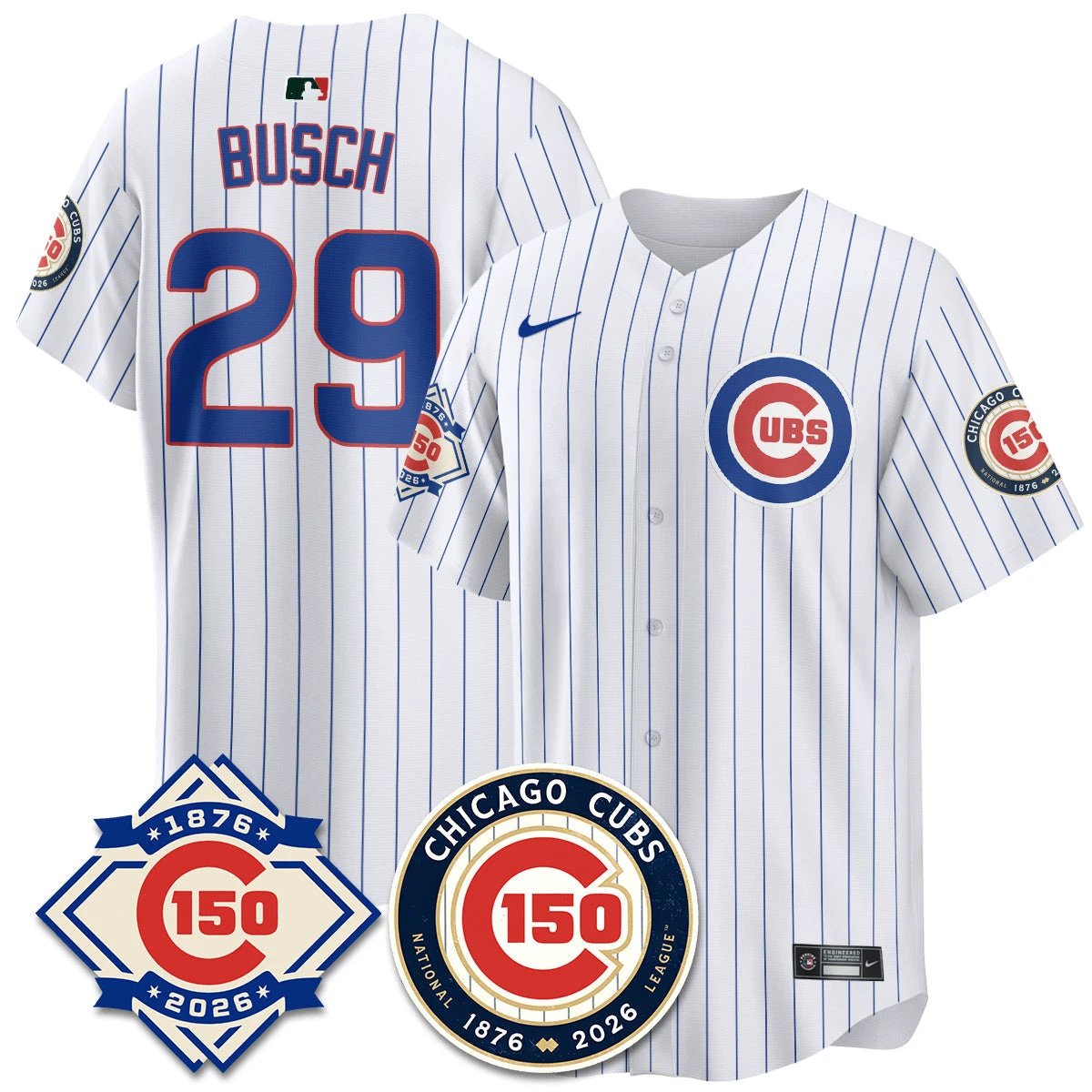 CHC Vapor Limited Gold Jersey - 150th Anniversary - All Stitched by Chicago Cubs