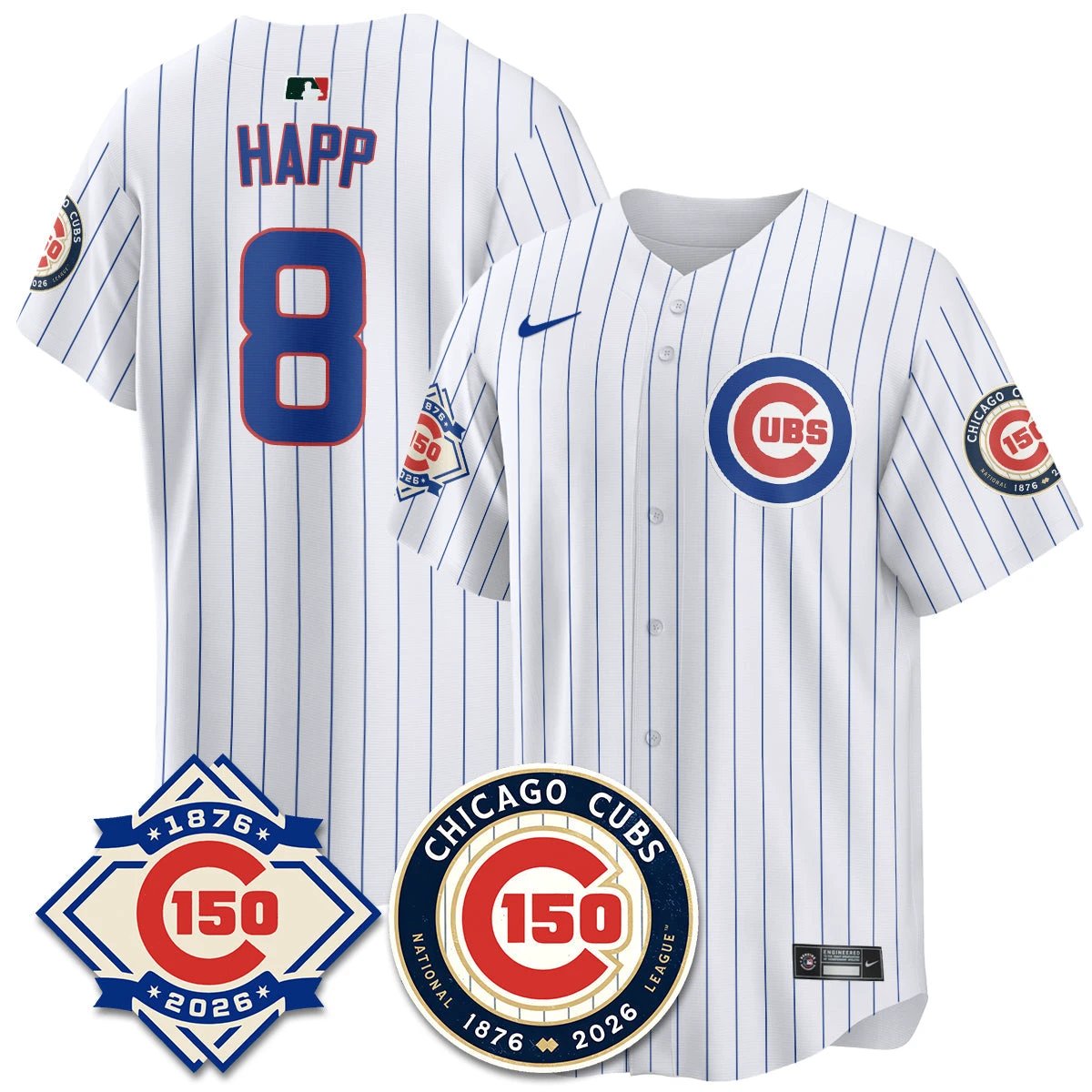 CHC Vapor Limited Gold Jersey - 150th Anniversary - All Stitched by Chicago Cubs