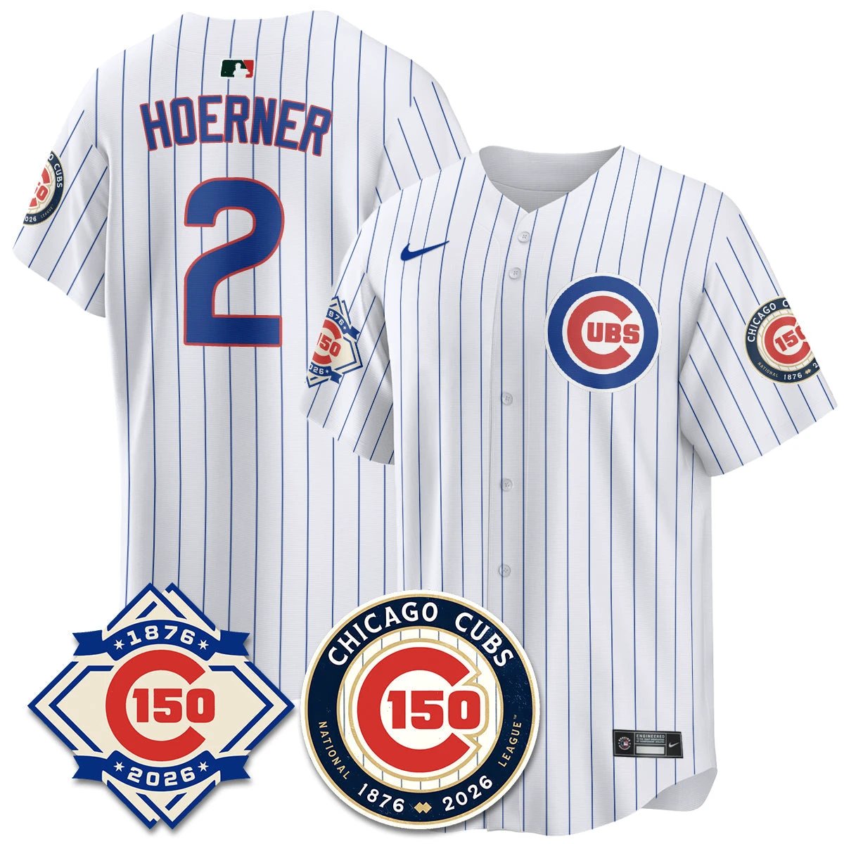 CHC Vapor Limited Gold Jersey - 150th Anniversary - All Stitched by Chicago Cubs