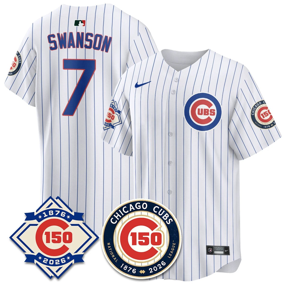 CHC Vapor Limited Gold Jersey - 150th Anniversary - All Stitched by Chicago Cubs