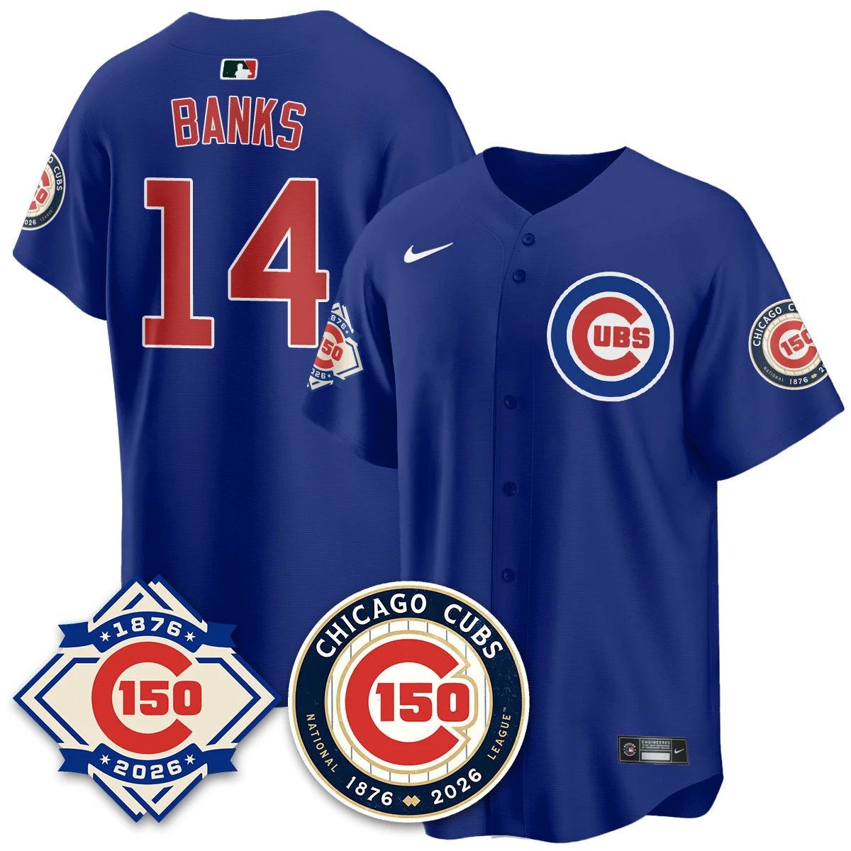 CHC Vapor Limited Gold Jersey - 150th Anniversary - All Stitched by Chicago Cubs