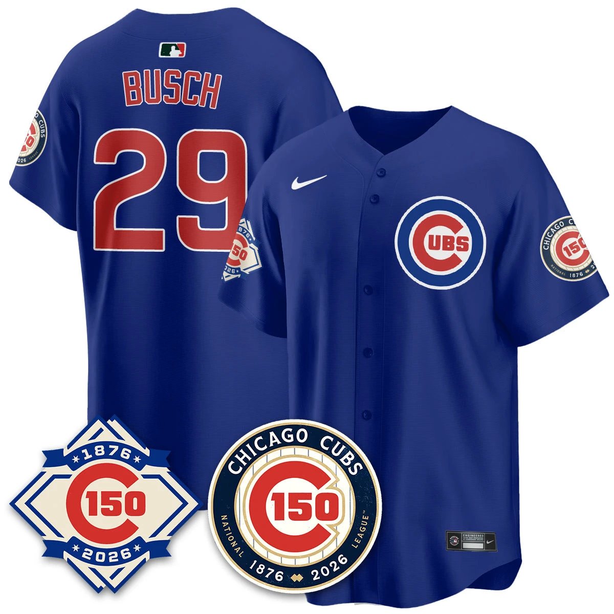CHC Vapor Limited Gold Jersey - 150th Anniversary - All Stitched by Chicago Cubs