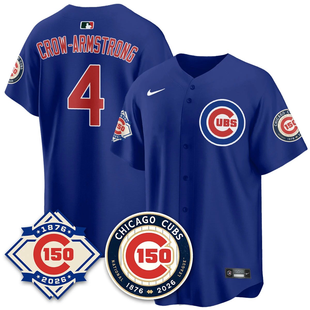 CHC Vapor Limited Gold Jersey - 150th Anniversary - All Stitched by Chicago Cubs
