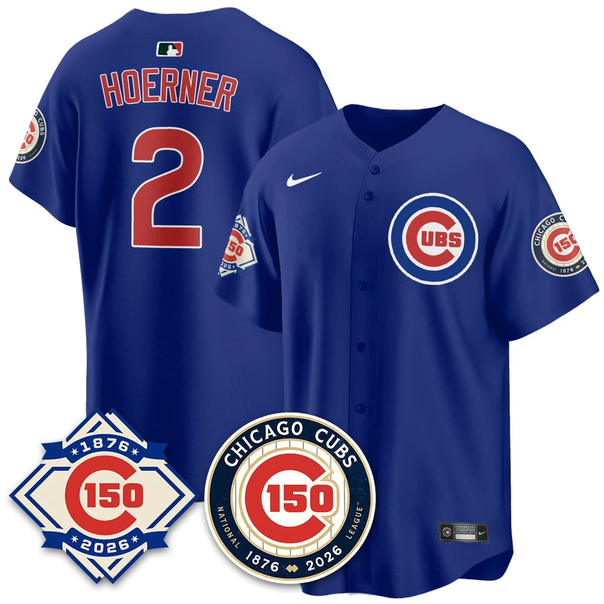 CHC Vapor Limited Gold Jersey - 150th Anniversary - All Stitched by Chicago Cubs