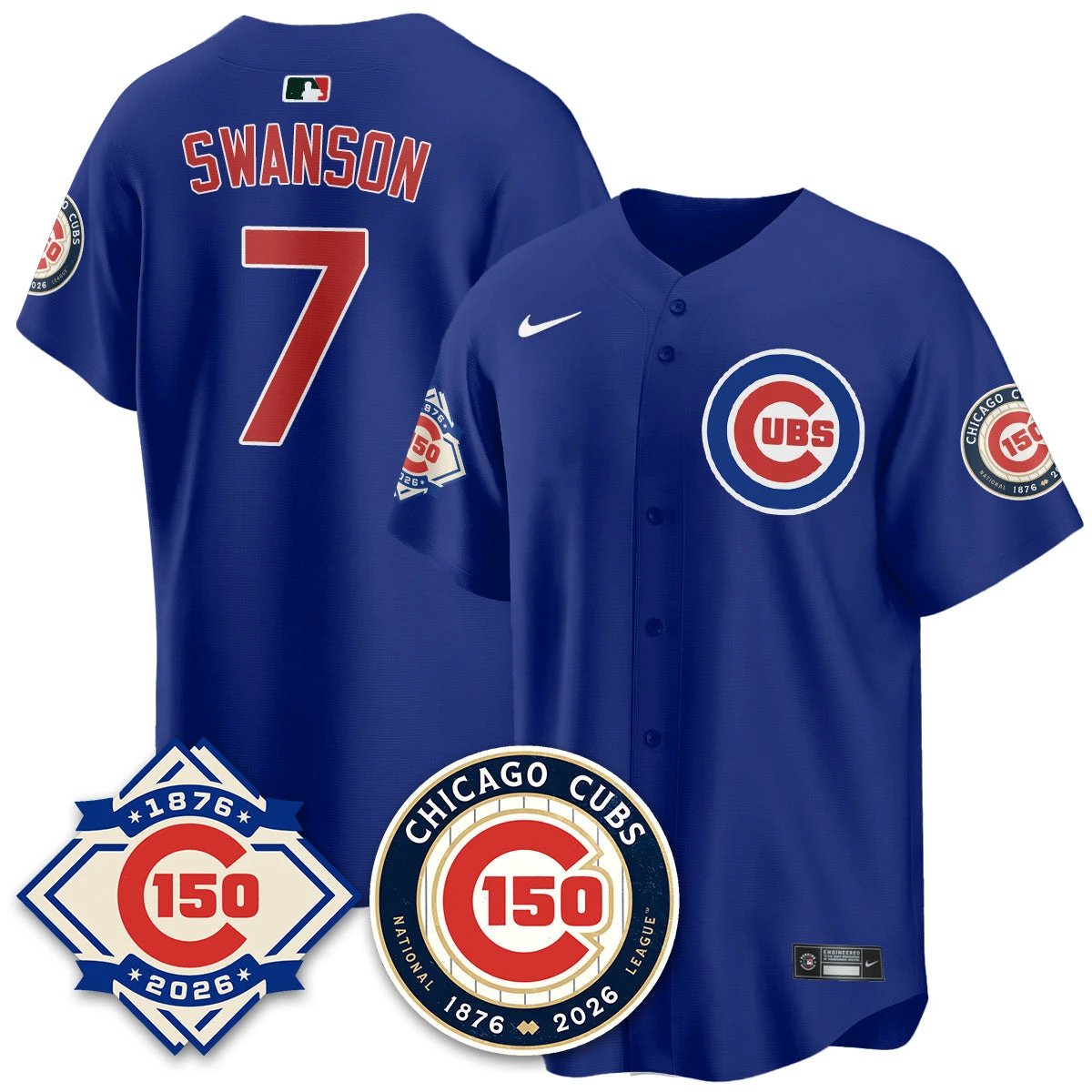 CHC Vapor Limited Gold Jersey - 150th Anniversary - All Stitched by Chicago Cubs