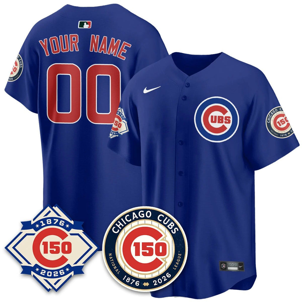 CHC Vapor Limited Gold Jersey - 150th Anniversary - All Stitched by Chicago Cubs