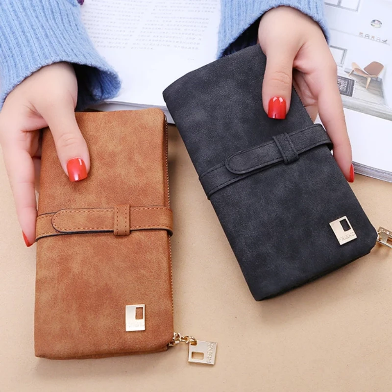 Long wallet with two compartments for women by Bowlift