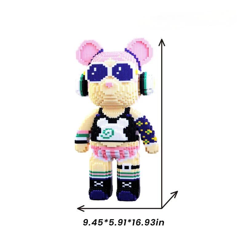 DIY Pixel Art Block Bear Figures – Creative Building & Collectible Display by BowLift