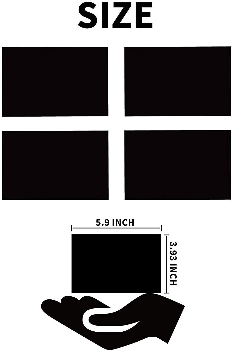 Homearda Magnetic Garage Door Windows Decorative | Black Window Decals for One Car Garage | Magnets Hardware Set Perfect Decoration & Easy Installation (16 Pack Window) by flagsshop