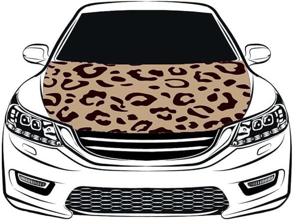 Animal Print Car Hood Cover Flag ,Engine Flag ,3.3X5ft/6X7FT, 100% Polyester Elastic Fabrics Can be Washed Suitable for large SUV and Pickup Trucks by flagsshop