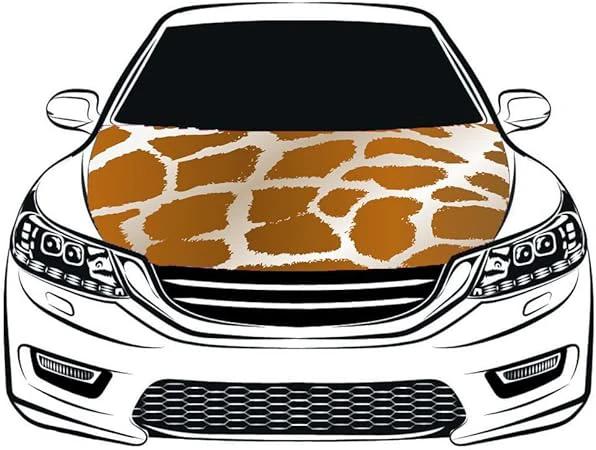 Animal Print Car Hood Cover Flag ,Engine Flag ,3.3X5ft/6X7FT, 100% Polyester Elastic Fabrics Can be Washed Suitable for large SUV and Pickup Trucks by flagsshop