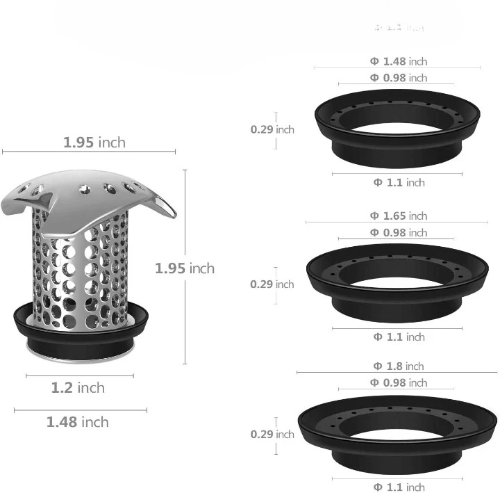 BathTub Drain Hair Catcher – Effortlessly Catches Hair Without Clogs Bowlift by Bowlift