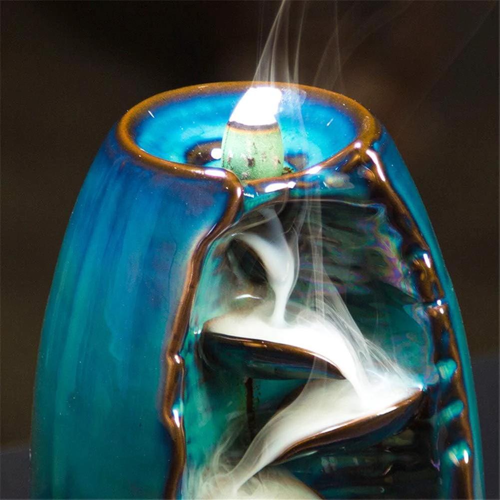 Mountain Incense Holder + FREE 7 Authentic Cones of Natural Fragrances Bowlift by Bowlift